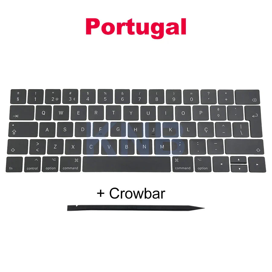 Full Keycaps US UK Spain French Korean For Macbook Pro Retina 13" A1706 15" A1707 Keyboard Keys Replacement key cap 2016 2017