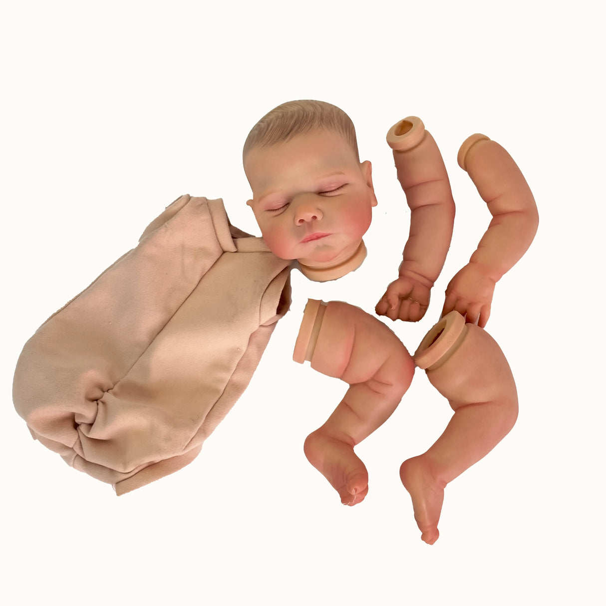 NPK 19inch Already Painted Kits Finished Reborn Doll Size Marley Very Lifelike Baby Doll with Many Details Veins