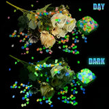 300/500 Pcs Garden Decoration Pebbles Luminous Stone Glow In Dark Decorative Pebbles Outdoor Fish Tank Aquarium Decoration