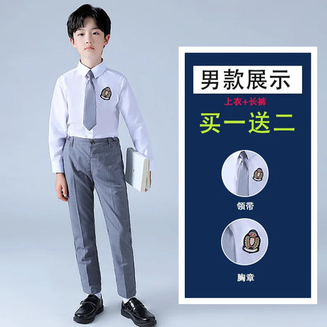 Children's choir performance uniform, primary and secondary skirt school students' poetry recitation performance uniform,