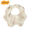 New Thickened 7 Layers Cotton Waterproof Baby Bibs Cute Print Saliva Towel Newborn Burp Cloths for Boys Girls Feeding Drool Bib