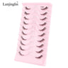 Half Eye Lashes 2/20 Boxes Natural Long Wholesale 3D Mink Lashes Clear Band Eyelash Extensions Makeup Tools Faux Cils maquillaje