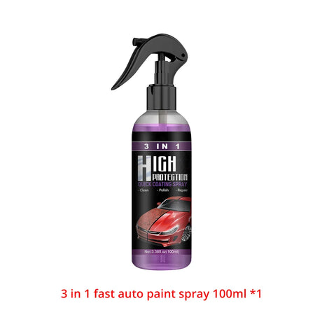 1X New 3+1 Function High Protection Fast Car Paint Spray Care Hand Color Change Cleaning Stain Coating 30ml and 100ml Wash TOOL