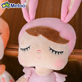 Metoo Dolls Kids Toys Pastoral Angela Cute Stuffed Animals Rabbit Plush Toys For Girls Baby Christmas Birthday Gift