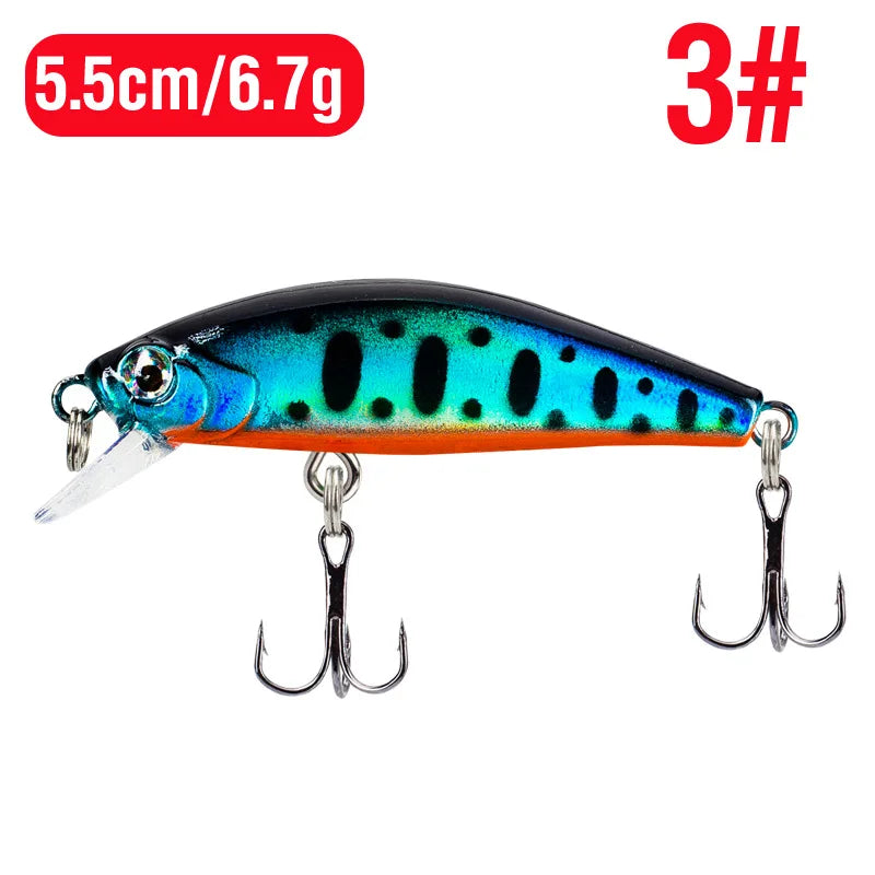 Fishing Tackle Bionic Submerged Crankbait Fishing Gear Fishing Lures Fishing Bait Fishhook 3d Eyes Artificial Hard Baits Fishing