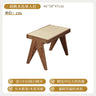 Solid Wood Rattan Home Shoe Changing Stool Modern Nordic Homestay Rattan Chair Simple Tailstock Dining Table Bench