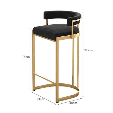 Garden Reception Counter Bar Stools Metal Designer High Computer Space Saving Bar Chair Comfortable Taburete Alto Home Furniture