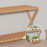 Wooden Multilayer Flowerpot Organizer Flower Holder Balcony Stand Pots Display Shelf Plant Stand Living Room Outdoor Furniture