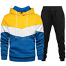 2023 New Fashion Mens Tracksuit Wear Stripe Hoodies+Sweatpants 2 Piece Set High Quality Autumn Winter Daily Casual Jogging Suit