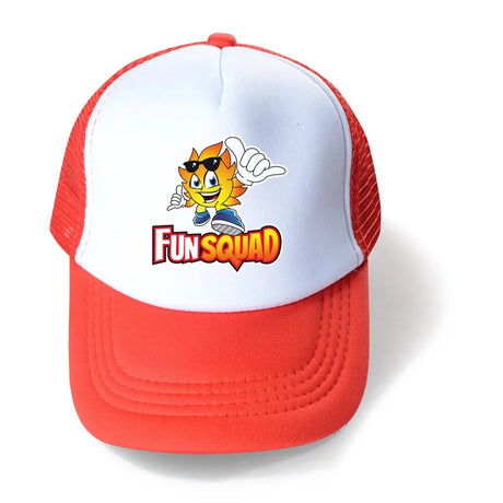 Fashion New Fun Squad Cartoon Kids Adjustable Baseball Cap Children Boys Girls Mesh Hat Baby Sun Hat