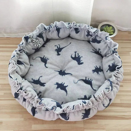 Dog Bed Small Medium Dogs Cushion Soft Cotton Winter Basket Warm Sofa House Cat Bed for Dog Accessories Pet Supplies