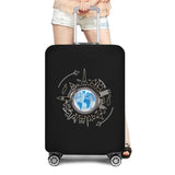 World Map Travel Luggage Protective Cover Traveling Essentials Accessories Suitcase Covers for 18-32 Inch Elastic Trolley Case