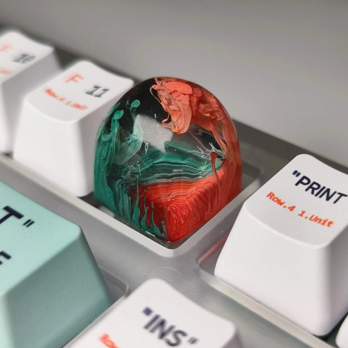 Personality Handmade Keycap For Cherry Mx Switch Gamer Mechanical Backlit Keyboard DOM Keycaps Replace Artisan Resin RGB Keycaps