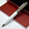 MOM CT R De Series Luxury Ballpoint Pens Green Blue Red Barrel Silver Diagonal Grain Writing Stationery  Office Supplies