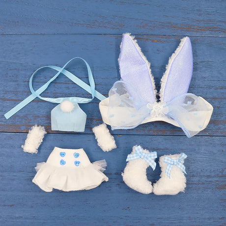 Handmade Blyth Doll Bear suit Clothes Doll Blyth Doll Clothes Princess Dress With White Lace For Ymy Licca Azones Ob24 Ob27 Fr