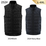 Multi Pocket Men's Vest Thickened Warm Outdoor Sleeveless Jackets Winter Classic Zipper Parkas Middle Aged Elderly Male Coats