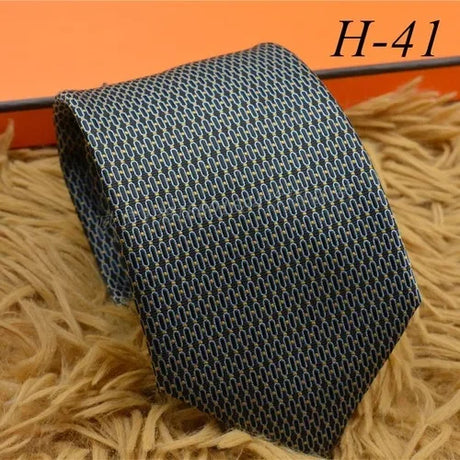 2024 new H Family 100% Silk Tie Creative Stripe Gift for Work Wedding 8cm Suit Accessories necktie  bowties  collared shirt