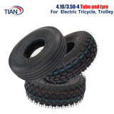 4.10/3.50-4 Tires 4.10-4 3.50-4 Tyre And Inner Tube for Electric Tricycle, Trolley,Electric Scooter,warehouse Car Tire Parts