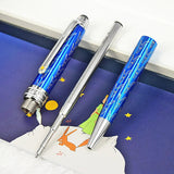 PPS Le Petit Prince 163 Dark Blue Rollerball Ballpoint Pen Luxury MB Stationery With Serial Number Little Prince + Leather Pouch