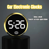 ATsafepro Vehicle Touchable Screen Clock Car Digital Watch Auto Electronic Clocks Alloy Shell Car Electronic Accessories