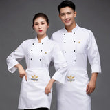 Chef Uniform Restaurant Kitchen Jacket Cooking Bakery Short/full Sleeve Plus Size Catering Food Service Breathable Collar Coat