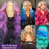 250% 13x4 13x6 HD Lace Front Wig 613 Blonde Body Wave Lace Frontal Wig Pre Pucked Brazilian Lace Front Human Hair Wigs For Women