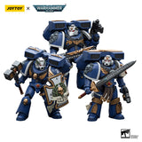 JOYTOY Warhammer 40k 1/18 Action Figures Anime Ultramarines Vanguard  Veteran with Thunder Hammer Storm Shield  Figure Toys