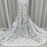 African Lace Fabric 2024  High Quality Lace Hot Sale Embroidery French Tulle Lace Fabric Nigerian Lace Fabric For Wedding Dress