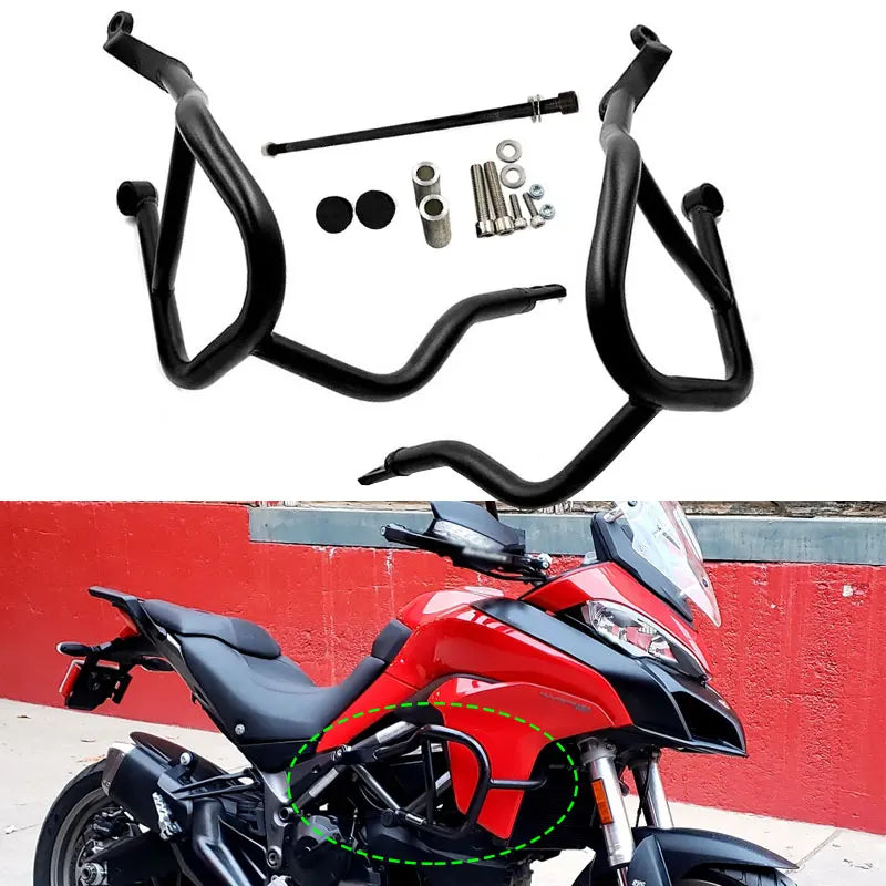 New Fit for Ducati Multistrada 950 1200 1260 MTS950 2017-2019 2020 Motorcycle Engine Guard Bumper Crash Bar Body Frame Protector