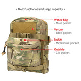 1000D Tactical Military Outdoor Sport Water Bags Mini Hydration Bag Military Tool Backpack Outdoor Hunting Assault Molle Pouch