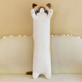 130CM Cute Soft Long Cat Pillow Plush Toys Stuffed Pause Office Nap Pillow Bed Sleep Pillow Home Decor Gift Doll for Kids Girl