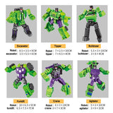 Transformation 6 in 1 Model MINI Devastator 22CM Action Figure Robot Plastic Toys BEST Gift Child Kid New