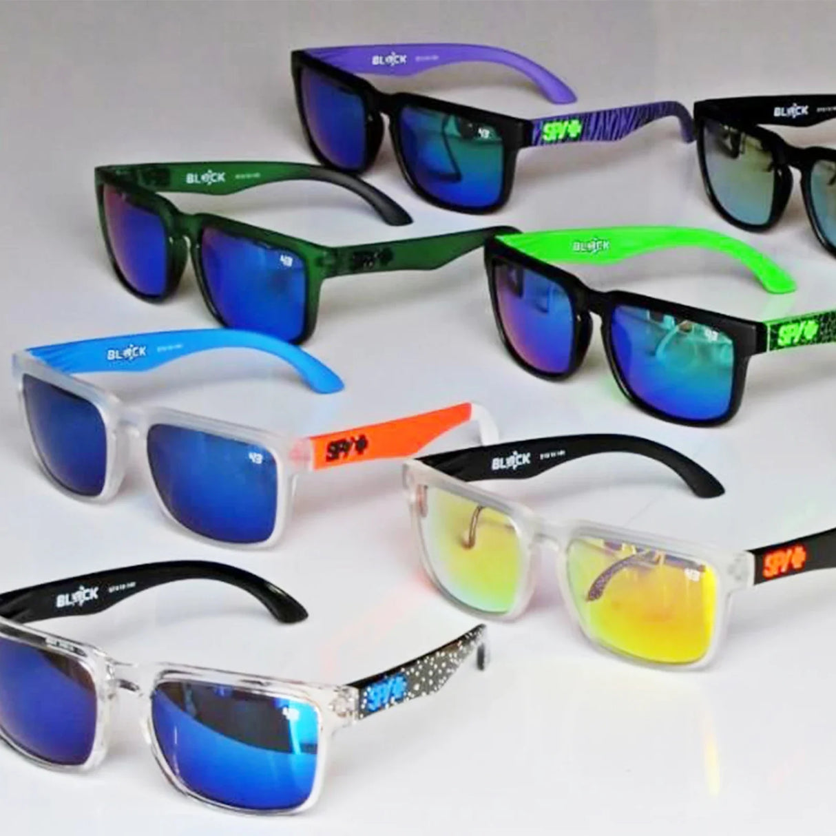 40 PCS KEN BLOCK Coloured Sunglasses Men Women Outdoor Travel Sunglasses Driving Sunglasses UV400