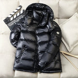 2023 Winter Men's Down Jacket Light Luxury Thick Men's And Women's White Duck Down Jacket Brand Warm Short Hooded Coat Ski Suit