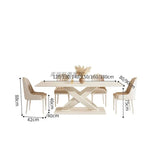 Conference Dining Tables Center Luxury Modern Dining Table Set 4 Chairs Floor Living Room Muebles Para El Hogar Home Furniture