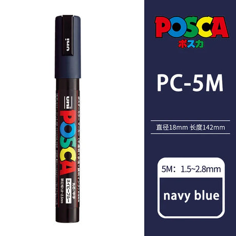 39 Colors Uni Posca PC-5M Paint Marker,1.8-2.5mm Medium Point Acrylic Painting Markers Pens Drawing Graffitti POP Advertising