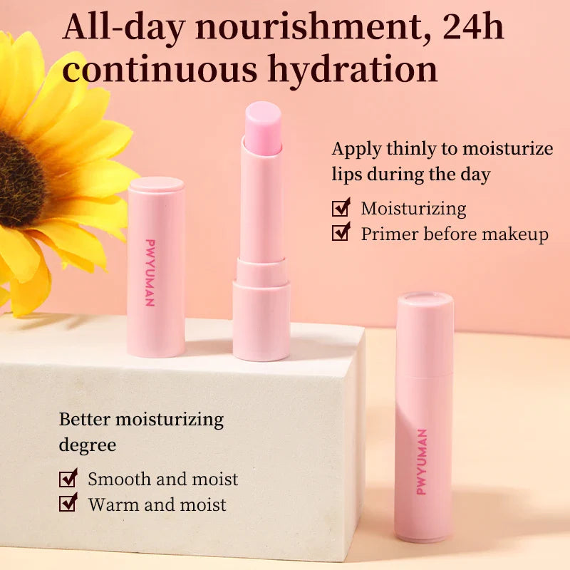 Magic Color-changing Lipstick Moisturizing Lip Balm Lip Plumping Gloss Pink Lip Care Moisturizer Female Makeup Korean Cosmetics