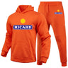 Ricard Men's Sweatshirt +Pants 2 Piece Set Casual Sportswear Hoodies Wear Autumn And Winter New Sportswear Suit Hot