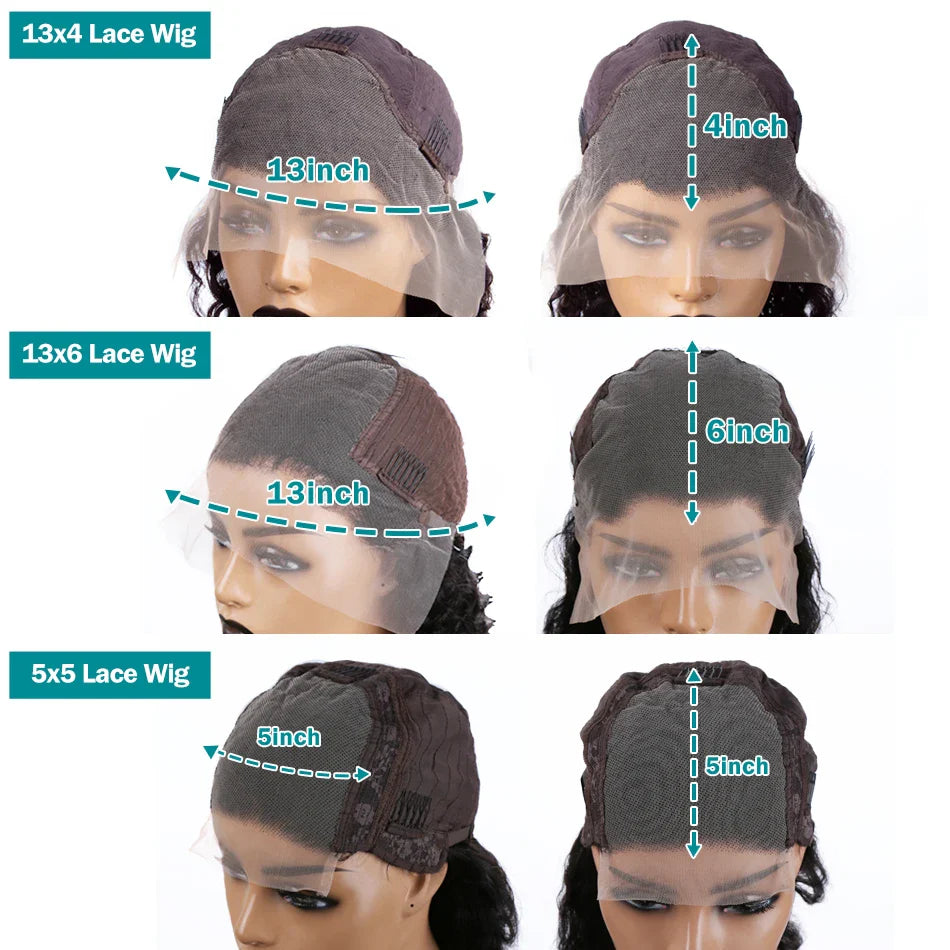 Wiginside 13X4 13X6 Lace Front Wig 5X5 Glueless Wear to Go Body Wave Short Bob Wig Closure Human Hair Pre plucked For Women