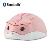 Cute 2.4G Wireless Bluetooth Mouse Mini Optical Silent Gaming Mice 3D Cartoon Hamster Mouse For PC Laptop Tablet Computer Office