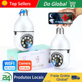 1/2/4PCS E27 Bulb Wifi Camera Surveillance Night Vision Full Color Ai Human Tracking 4X Digital Zoom Video Security Monitor Cam