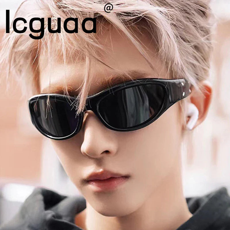 New Fashion Irregular Hip Hop Y2k Sunglasses 2023 Trend Sport Sun Glasses Outdoor Sunies Cycling Driving Goggles Shades Eyewear