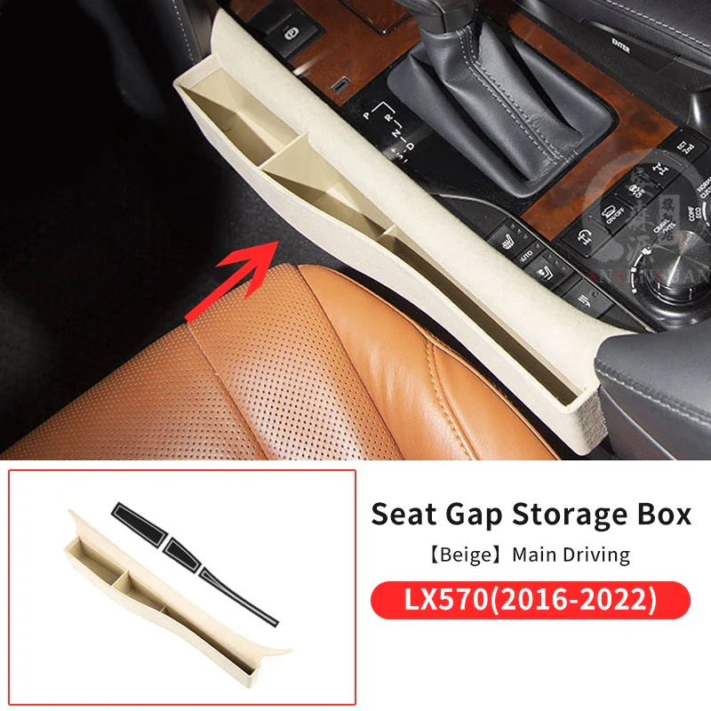 Seat Gap Multifunctional Tray For Lexus LX 570 LX570 2021-2008 Interior Accessories Central Control Storage Box Modification