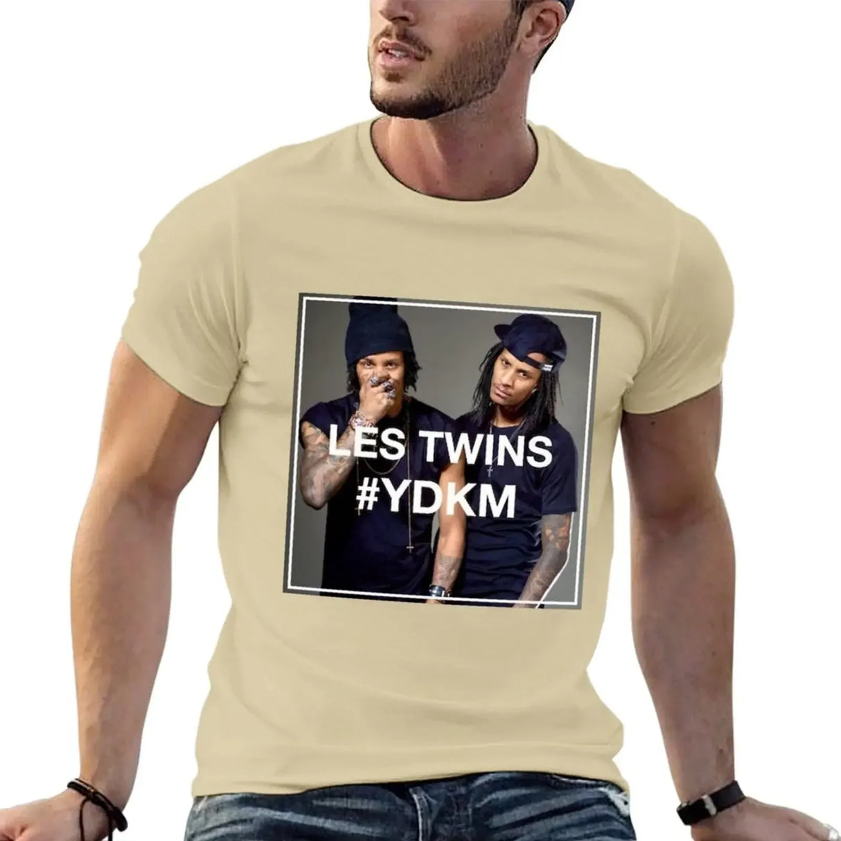 les Twins T-shirt quick-drying plain oversized t shirts for men