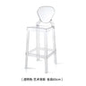 Nordic Acrylic Transparent Bar Chairs Modern Backrest Household Design Bar Chairs High Stools Muebles Household Items WZ50BC