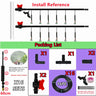 20M Auto Mist Garden Irrigation System Kit Strengthen16PE Hose Automatic Plant Watering Equipment Set for Greenhouse Lawn Patio