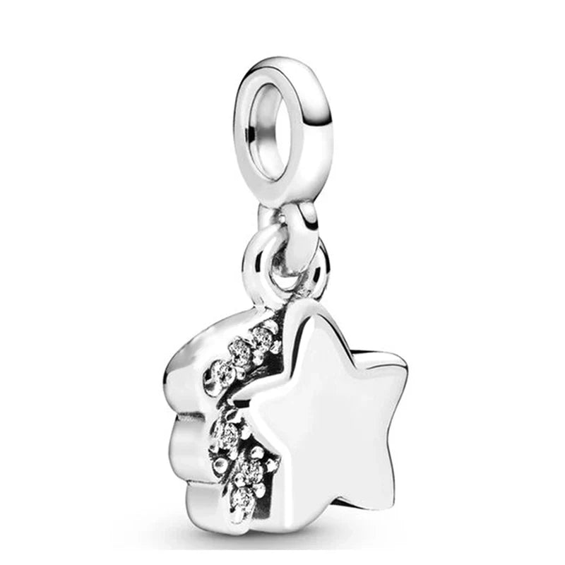 10Pcs/lot Hot Sale Star Moon Astronaut Charms Beads Pendant Fit DIY Bracelets Bangles Jewelry For Women Men Jewelry Gift Pulsera