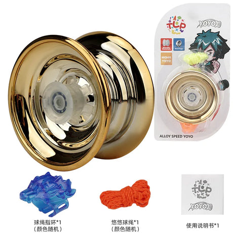 1Pc Professional YoYo Aluminum Alloy String Trick Yo-Yo Ball Bearing for Beginner Adult Kids Classic Fashion Interesting Toy