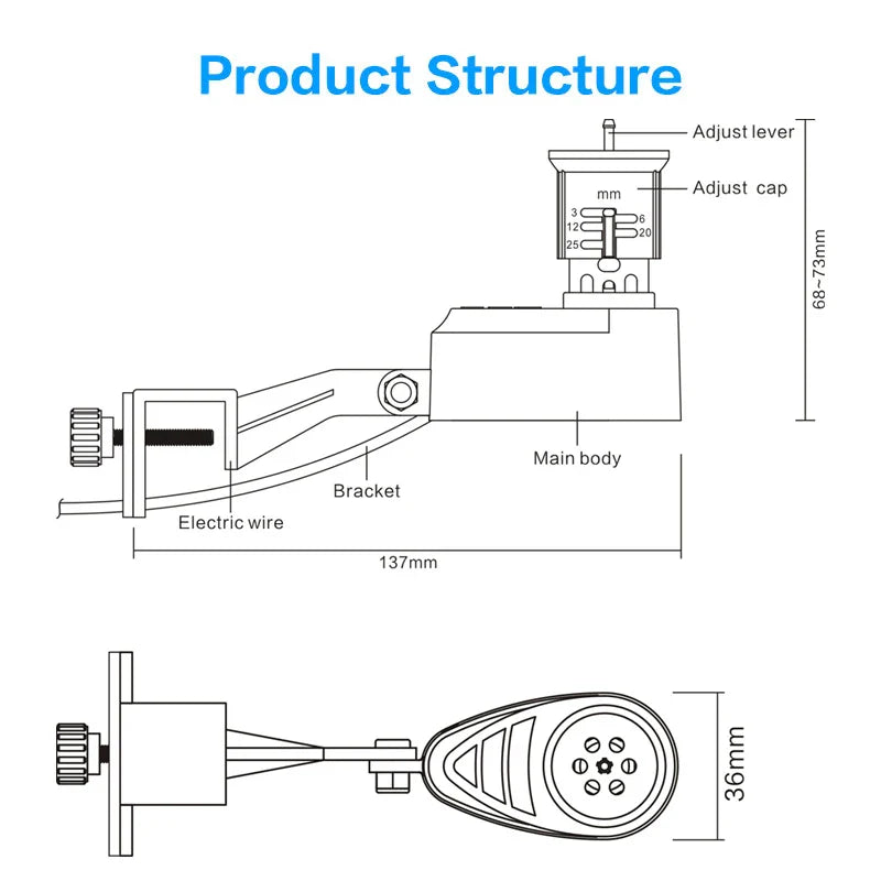 Rain Seer Wired Rainfall Sensor Home Garden Connected Devices Kit Irrigation Water Timer Can Connect Electromagnetic Valve