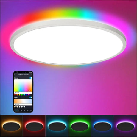 ZigBee Tuya Smart Backlit Ceiling Light With Voice Control Standard Hub Required ZigBee3.0 Works With Alexa Google Home Alice